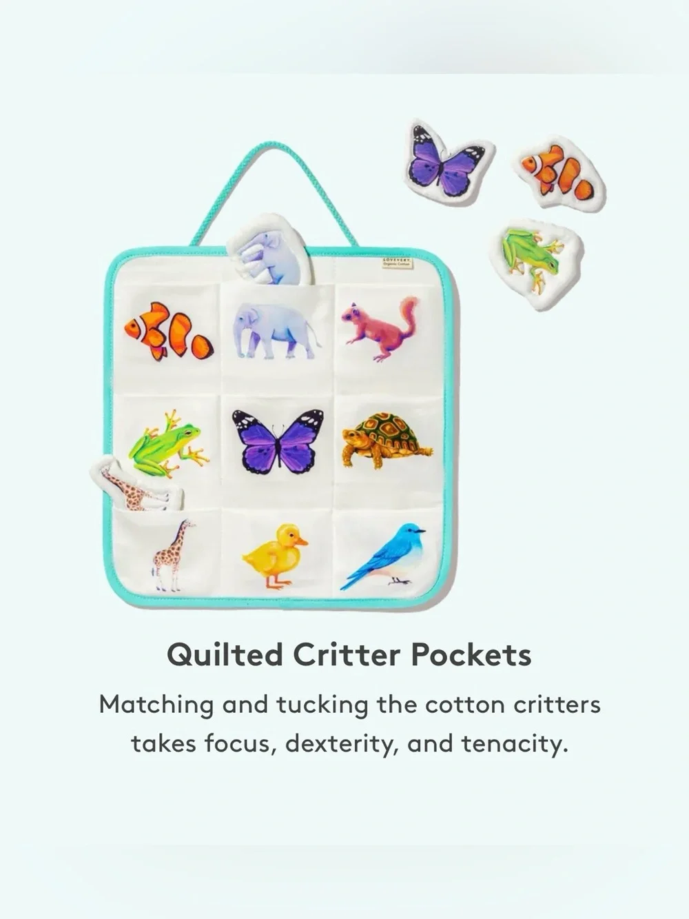 LOVEVERY Quilted Critter Pockets - Like New!